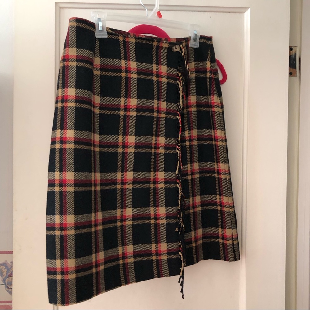 Wrap skirt. So cute with tights and boots.